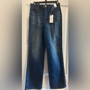 NWT Judy Blue Sz 9/29 Tummy Control Midrise Straight Leg Dark Wash Jean